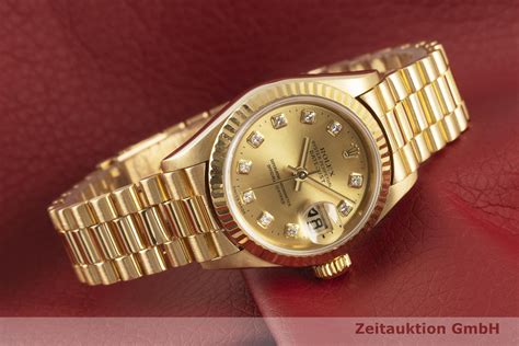 rolex damenuhr medium gold 18 k 1975 gebraucht